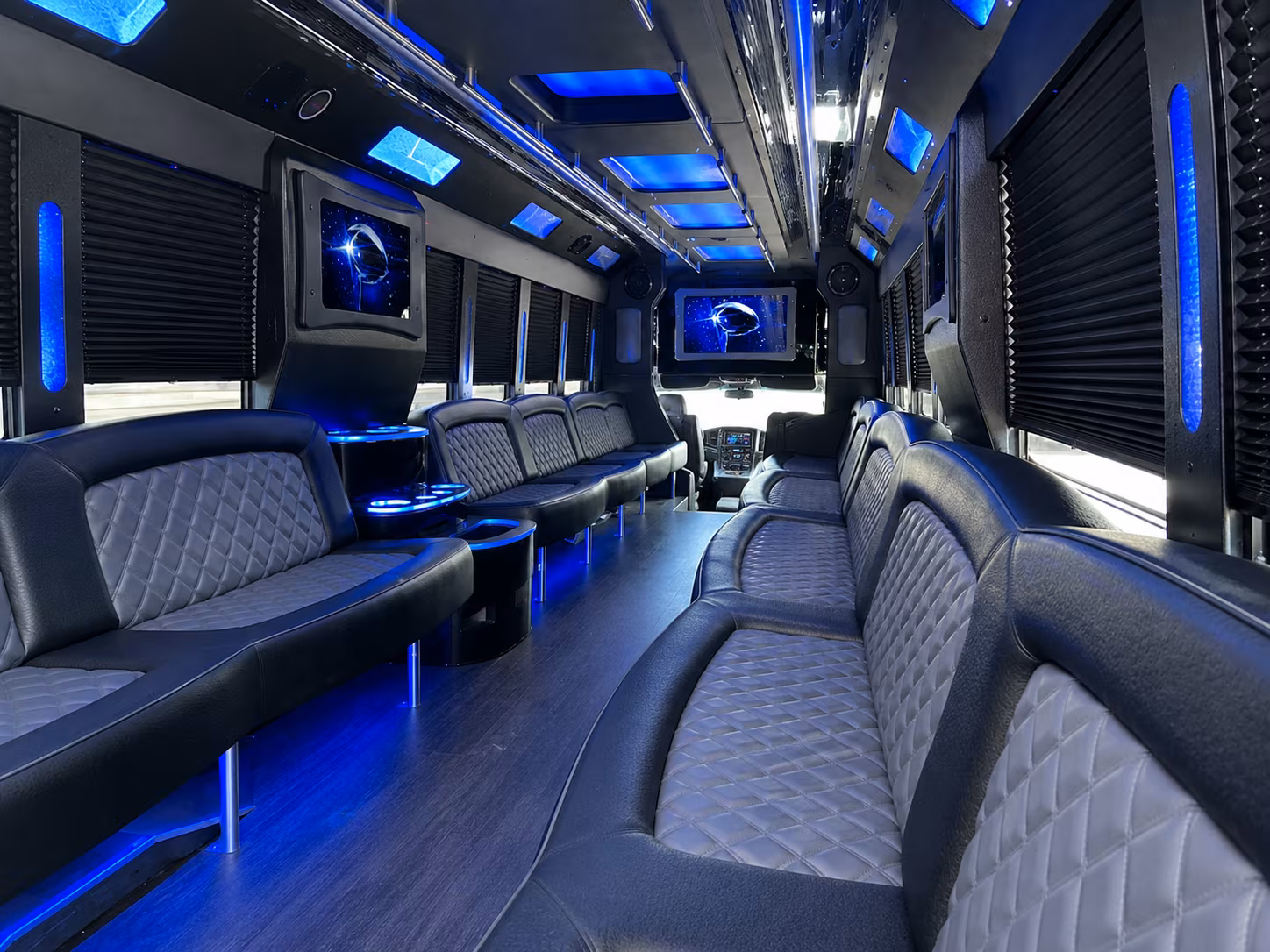 28 Passenger Party Bus Inside