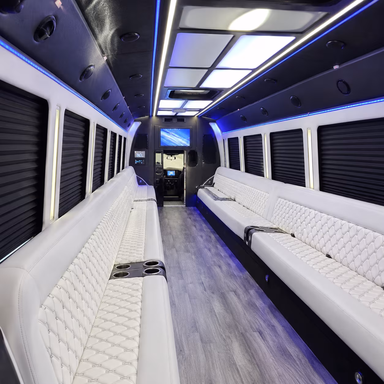 Detroit Bachelor & Bachelorette Transportation party bus exterior