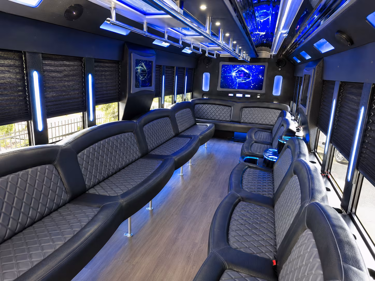 Detroit Bachelor & Bachelorette Transportation party bus exterior