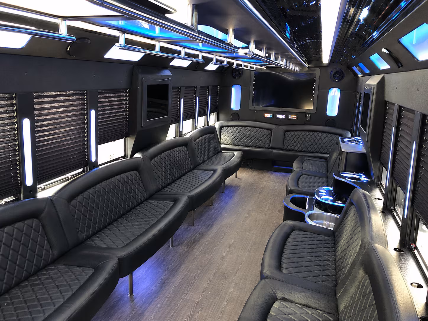 Detroit Bachelor & Bachelorette Transportation party bus exterior