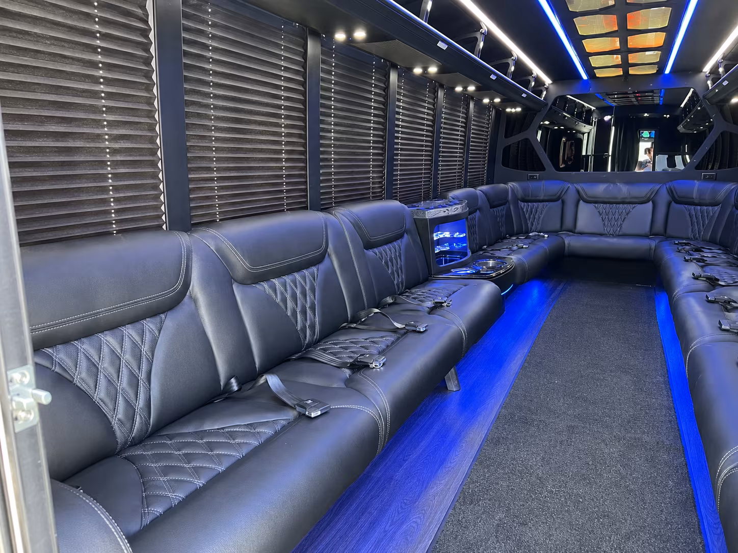 Detroit Concert & Music Festival Transportation onboard seating