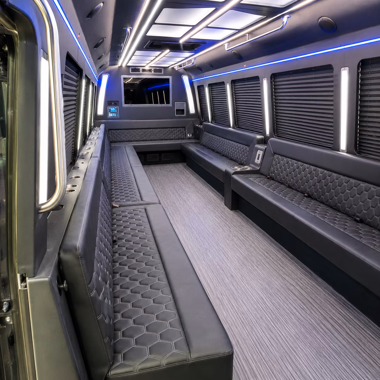 Detroit Private Event Transportation party bus exterior