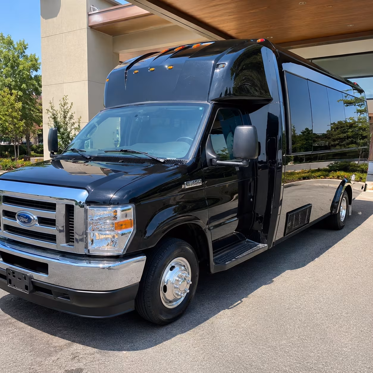 Detroit Private Event Transportation party bus exterior