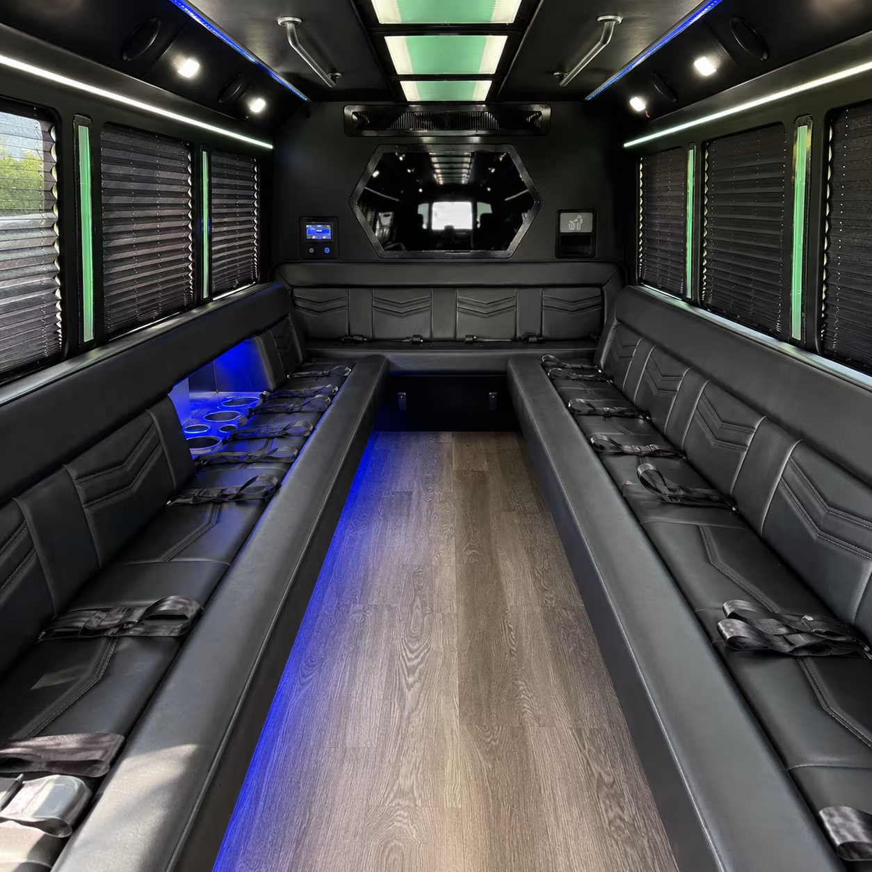 Detroit Prom & Homecoming Transportation party bus exterior