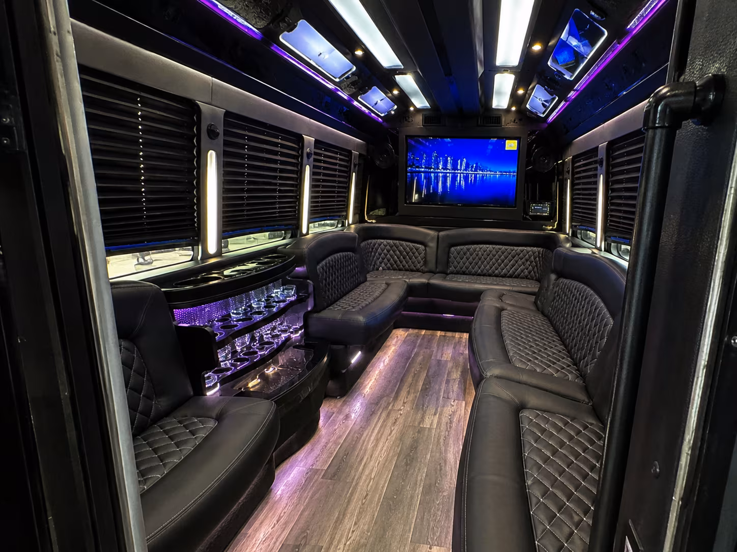 Detroit Prom & Homecoming Transportation onboard seating