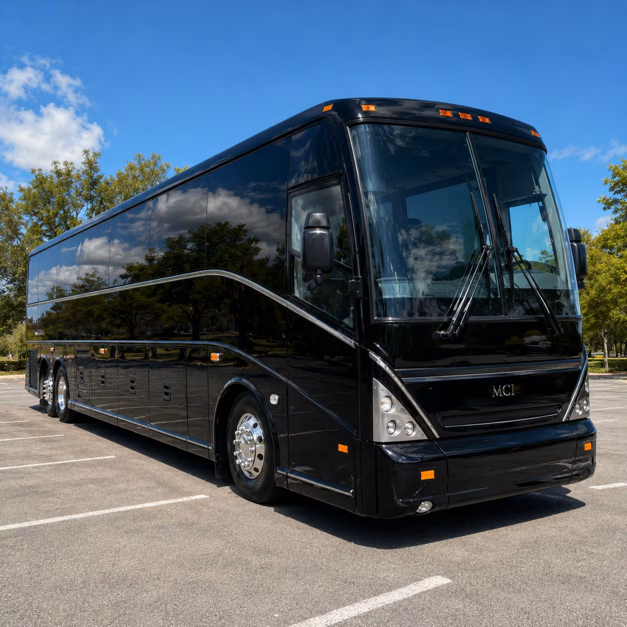 Detroit School Event Transportation party bus exterior