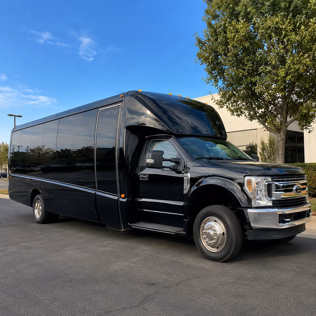 Detroit School Event Transportation party bus exterior