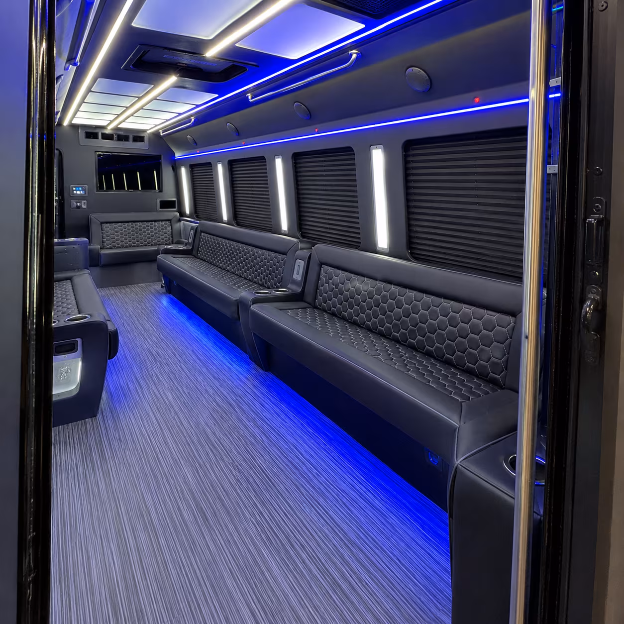 Detroit Wedding Transportation party bus exterior