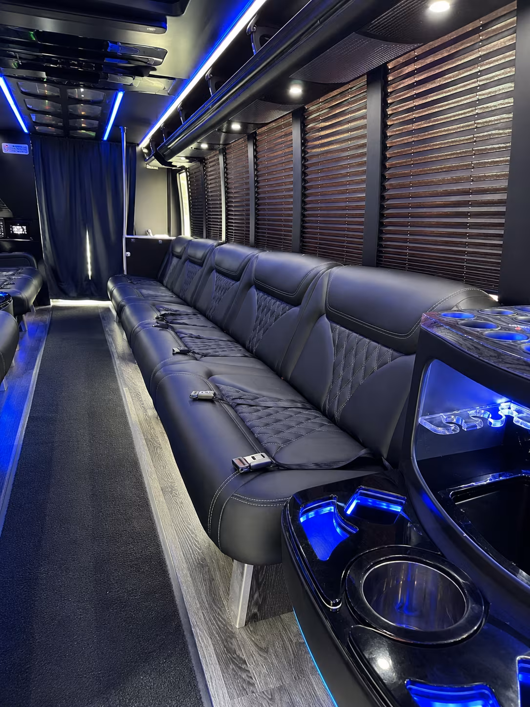 Detroit Winery Tour & Pub Crawl Transportation onboard seating