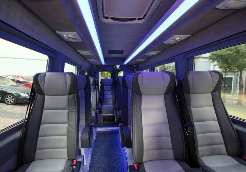 Warren 18 Passenger Van/Minibus Interior