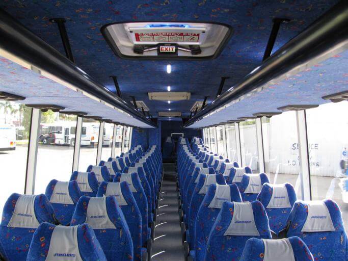 Kalamazoo 56 Passenger Charter Bus Interior