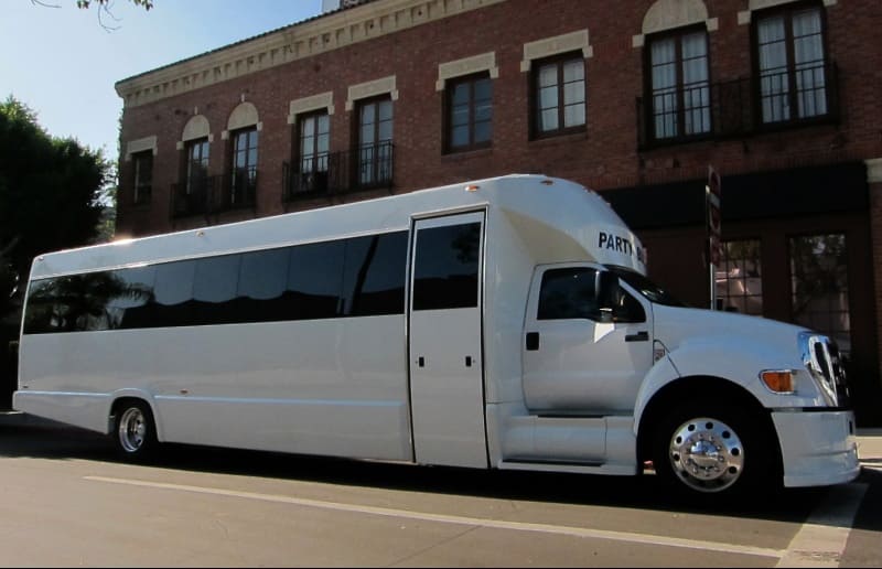 Macomb 30 Passenger Party Bus White