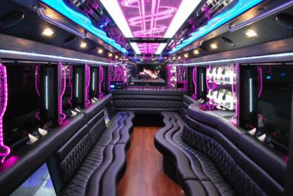 Detroit 50 Passenger Party Bus Interior